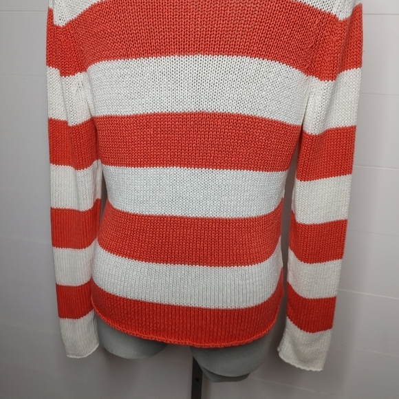 Brooks Brothers striped knit sweater size L - Picture 6 of 9